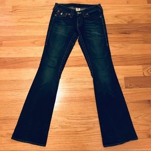 TRUE RELIGION - Dark Denim - Joey Flare Jeans